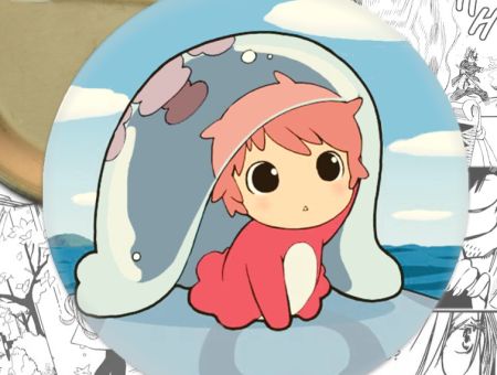 Значок аніме Рибка Поньо на кручі Ponyo on the Cliff by the Sea 000724