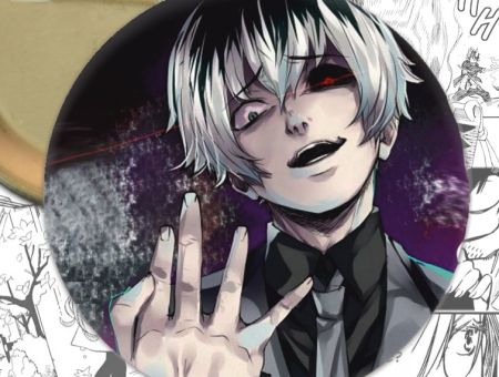 Значок аниме Tokyo Ghoul Токийский гуль 000741