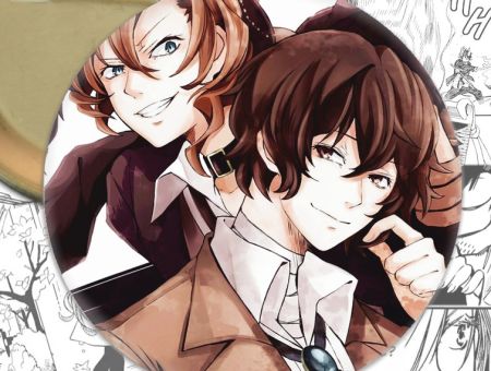 Значок Bungo Stray Dogs 000818 Круглий