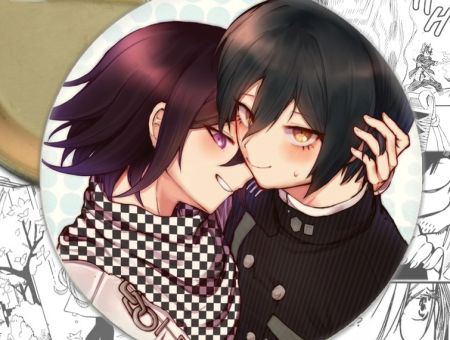 Значок Шуічі та Кокічі Danganronpa 001003 