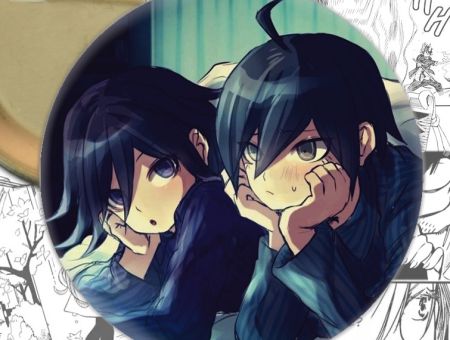 Значок Кокічі та Шуічі Danganronpa 001004 