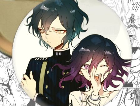 Значок Кокічі та Шуічі Danganronpa 001005 