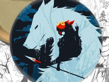 Значок аніме Mononoke-hime Принцесса Мононоке 001011