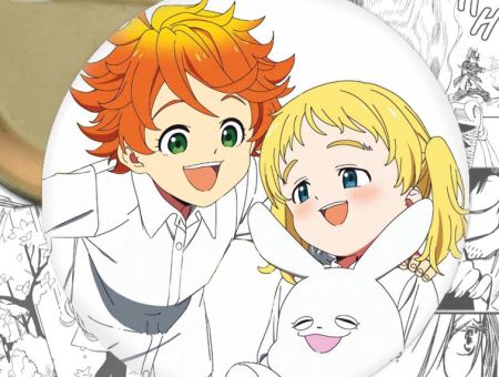 Значок Ема та Конні аніме The Promised Neverland 001073