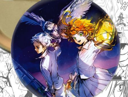 Значок Ема та Норман аніме The Promised Neverland 001074
