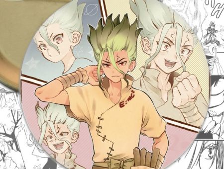 Значок Сєнку Доктор Стоун аниме Dr Stone 001179