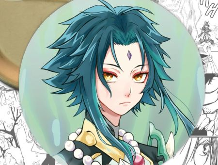 Значок Геншин Імпакт Сяо Genshin Impact 001205