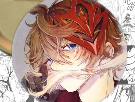 Значок Геншин Імпакт Тарталья Genshin Impact 001213