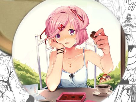 Значок Нацуки Doki Doki Literature Club! 001298