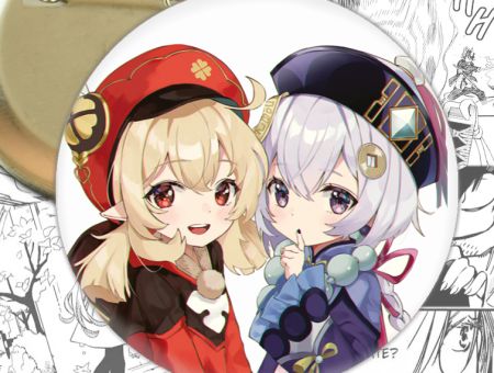 Значок Ці Ці та Клі Геншин Імпакт Genshin Impact 001476