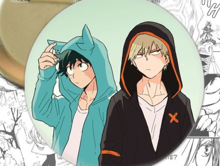 значок Моя геройська академія Мідорія та Бакуго Boku no Hero Academia 001490