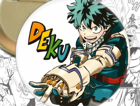 значок Моя геройська академія Ізуку Мідорія Boku no Hero Academia 001499 Круглий