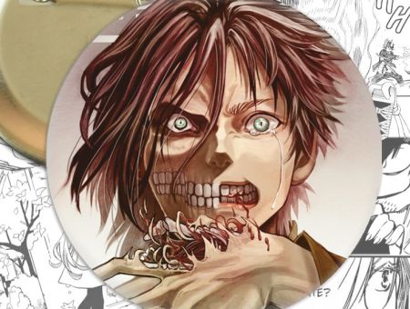 Значок Атака Титанів Ерен Егер Attack on Titan 001531