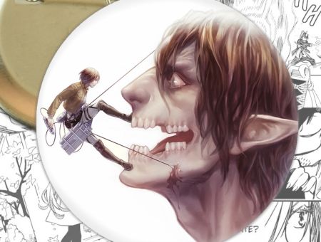 Значок Атака Титанів Ерен Єгер Attack on Titan 001539