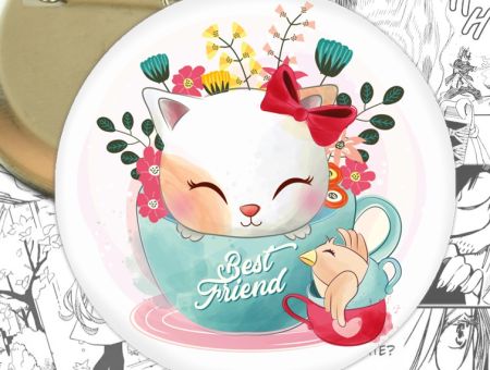 Значок Cats Best Friend 001703 