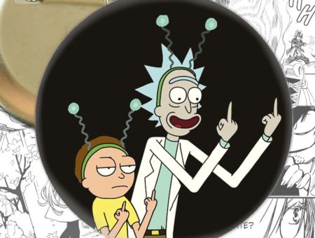 Значок Rick and Morty Рік та Морті 001757