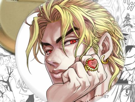 Значок Невероятные приключения ДжоДжо Jojo's Bizarre Adventure 001910