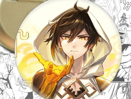 Значок Геншин Імпакт Чжун Лі Genshin Impact 001964