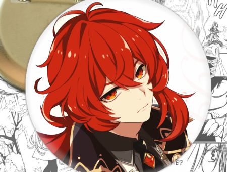 Значок Геншин Імпакт Ділюк Genshin Impact 001972