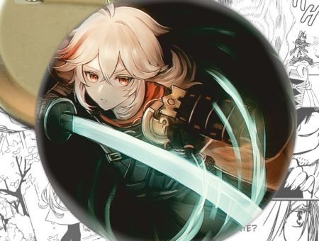 Значок Геншин Імпакт Кадзуха Genshin Impact 002027