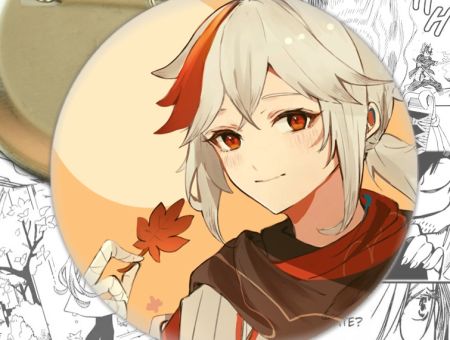 Значок Геншин Імпакт Кадзуха Genshin Impact 002028