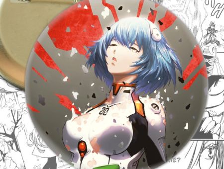 Значок аниме Evangelion Рей Аянами 002034