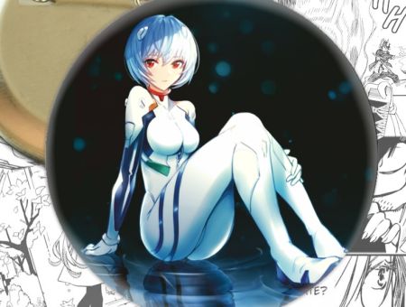 Значок аниме Evangelion Рей Аянами 002038