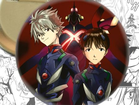 Значок аниме Evangelion Синдзи и Табрис 002061
