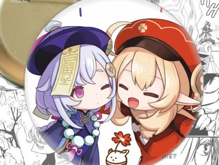 Значок Геншин Імпакт Genshin Impact Клі та Ци Ци 002130