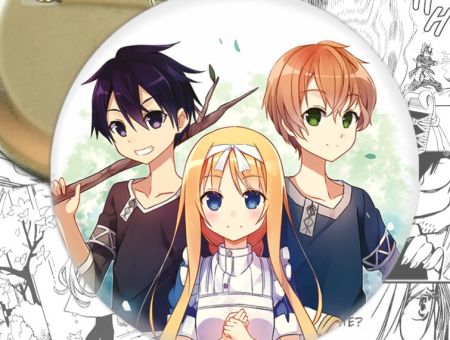 Значок Майстер меча онлайн Sword Art Online Кіріто, Юджіо, Аліса 002156