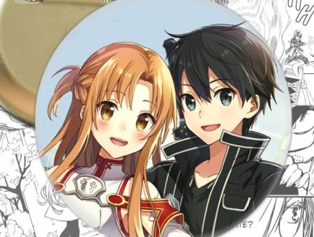 Значок Майстер меча онлайн Sword Art Online Кіріто та Асуна 002158