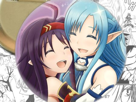 Значок Майстер меча онлайн Sword Art Online Юкі та Асуна 002177