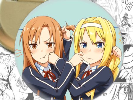 Значок Майстер меча онлайн Sword Art Online Аліса та Асуна 002190