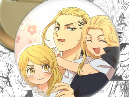 Значок Токійські месники Tokyo Revengers Майкі , Дракен , Емма 002214