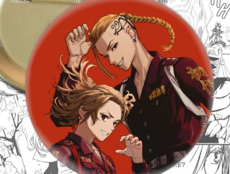 Значок Майкі та Дракен Токійські месники Tokyo Revengers 002217