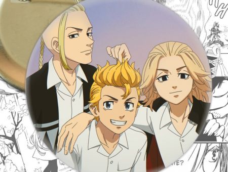 Значок Такемічі , Майкі та Дракен Токійські месники Tokyo Revengers 002227