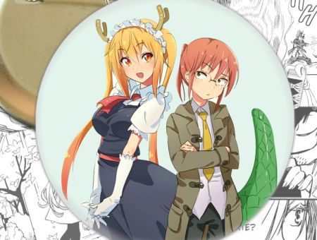 Значок Тору и Кобаяши Kobayashi-san Chi no Maid Dragon 002247