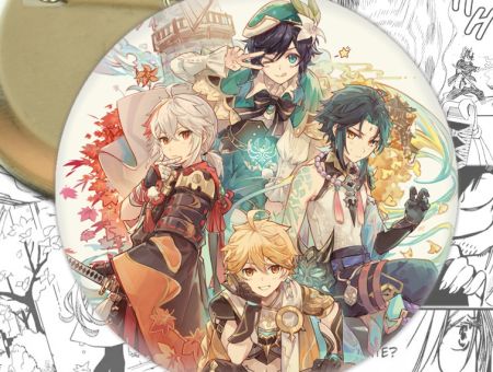 Значок Геншин Імпакт Анемо-хлопці Genshin Impact 002291