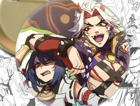 Значок Геншин Імпакт Ітто та Сара Genshin Impact 002295