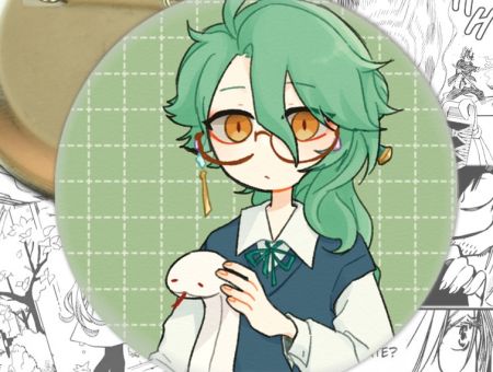 Значок Геншин Імпакт Бай Чжу Genshin Impact 002306