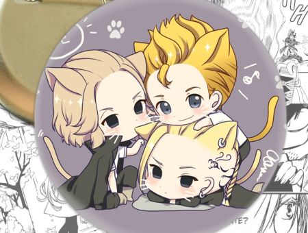 Значок Токійські месники Майкі, Дракен та Такемічі Tokyo Revengers 002350