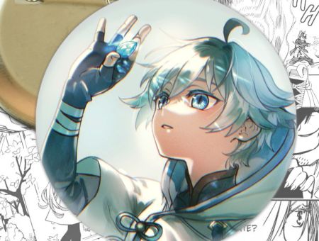 Значок Геншин Імпакт Чун Юнь Genshin Impact 002358