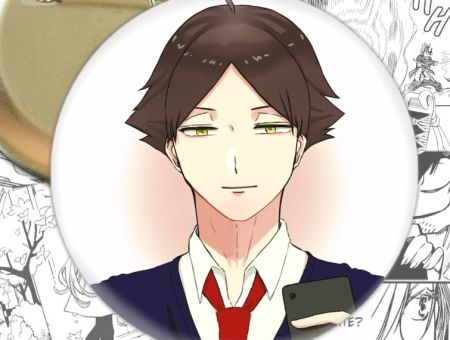 Значок Волейбол!! Рінтаро Суна Haikuyy!! 002365 