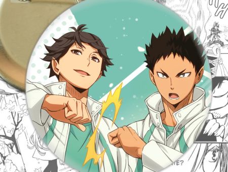 Значок Волейбол!! Ойкава з Хаджиме Haikuyy!! 002368 