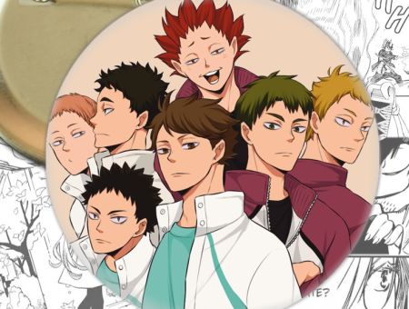 Значок Волейбол!! Саторі Haikuyy!! 002383 