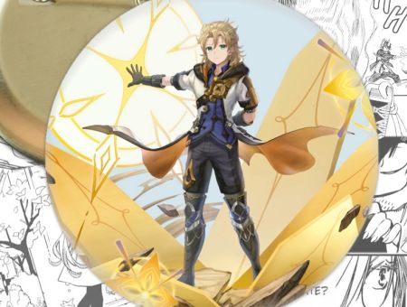 Значок Геншин Імпакт Альбедо Genshin Impact 002443