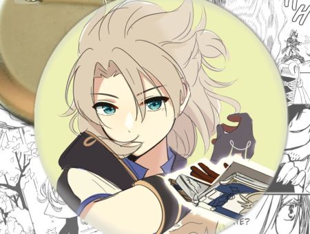 Значок Геншин Імпакт Альбедо Genshin Impact 002445