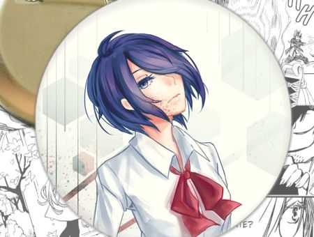 Значок Tokyo Ghoul Токийский гуль Тоука 002448