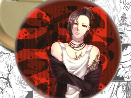 Значок Tokyo Ghoul Токийский гуль Ута 002450