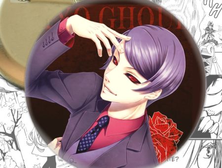 Значок Tokyo Ghoul Токийский гуль Цукияма 002451